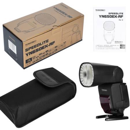 Yongnuo YN650EX-RF - lampa błyskowa - zawartość zestawu